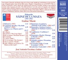 Eduardo Sainz de la Maza (1903-1982): Gitarrenwerke, CD