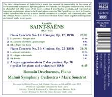 Camille Saint-Saens (1835-1921): Klavierkonzerte Nr.1 &amp; 2, CD
