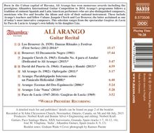 Ali Arango - Guitar Recital, CD