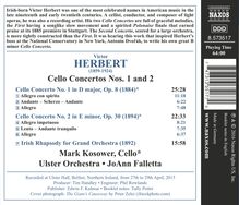 Victor Herbert (1859-1924): Cellokonzerte Nr.1 &amp; 2, CD