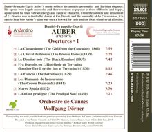 Daniel-Francois-Esprit Auber (1782-1871): Ouvertüren Vol.1, CD