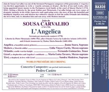 Joao de Sousa Carvalho (1745-1798): L'Angelica, 2 CDs