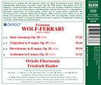 Ermanno Wolf-Ferrari (1876-1948): Suite Veneziana op.18, CD