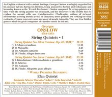 Georges Onslow (1784-1852): Streichquintette Vol.1, CD