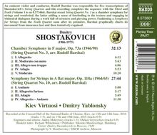 Dmitri Schostakowitsch (1906-1975): Kammersymphonie op.73a, CD