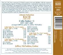 Johann Sebastian Bach (1685-1750): Cellosuiten arrangiert für Gitarre Vol.1, CD