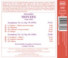 Alexander Moyzes (1906-1984): Symphonien Nr.11 &amp; 12, CD