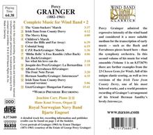 Percy Grainger (1882-1961): Werke für Bläserensemble Vol.2, CD