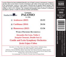 Lorenzo Palomo (geb. 1938): Arabescos für Violine &amp; Orchester, CD