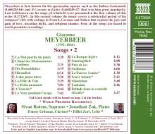 Giacomo Meyerbeer (1791-1864): Lieder Vol.2, CD