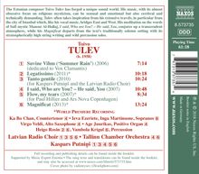 Toivo Tulev (geb. 1958): Magnificat, CD