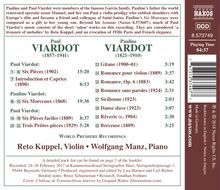 Paul Viardot (1857-1941): Werke für Violine &amp; Klavier, CD