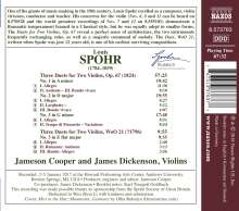 Louis Spohr (1784-1859): Duette für 2 Violinen op.67 Nr.1-3, CD