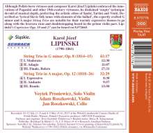 Karol Lipinski (1790-1861): Streichtrios opp.8 &amp; 12, CD