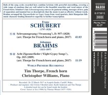 Franz Schubert (1797-1828): Schwanengesang für French Horn &amp; Klavier, CD
