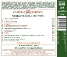 Mario Castelnuovo-Tedesco (1895-1968): Werke für Cello &amp; Klavier, CD