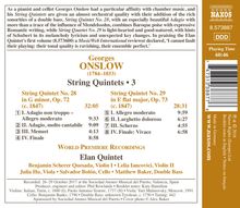 Georges Onslow (1784-1852): Streichquintette Vol.3, CD