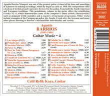 Agustin Barrios Mangore (1885-1944): Gitarrenwerke Vol.4, CD