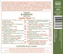 Agustin Barrios Mangore (1885-1944): Gitarrenwerke Vol.5, CD