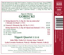 Henryk Mikolaj Gorecki (1933-2010): Streichquartette Nr.1 &amp; 2, CD