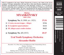 Nikolai Miaskowsky (1881-1950): Symphonien Nr.1 &amp; 13, CD