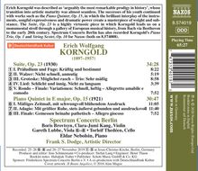 Erich Wolfgang Korngold (1897-1957): Klavierquintett op.15, CD