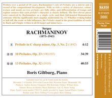 Sergej Rachmaninoff (1873-1943): 24 Preludes (Gesamt-Aufnahme), CD