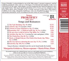 Serge Prokofieff (1891-1953): Lieder &amp; Romanzen, CD