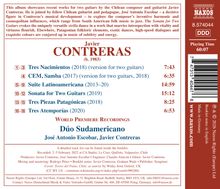 Audio-CD von Javier Contreras mit Stücken für zwei Gitarren. Enthält Werke von 2013 bis 2020.