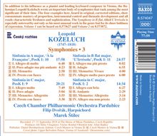 Leopold Kozeluch (1747-1818): Symphonien Vol.3, CD