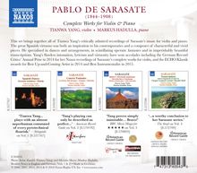 Pablo de Sarasate (1844-1908): Musik für Violine &amp; Klavier, 4 CDs