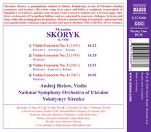Myroslaw Skoryk (1938-2020): Violinkonzerte Vol.1, CD