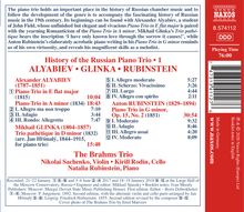 History of the Russian Piano Trio Vol.1, CD