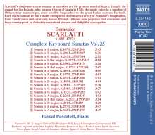Domenico Scarlatti (1685-1757): Klaviersonaten Vol.25, CD