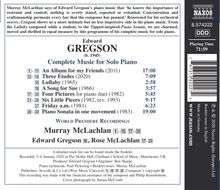 Edward Gregson (geb. 1945): Sämtliche Klavierwerke, CD
