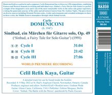 Carlo Domeniconi (geb. 1947): Sindbad - Ein Märchen für Gitarre, CD