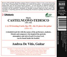 Mario Castelnuovo-Tedesco (1895-1968): Gitarrenwerke "Greeting Cards", CD