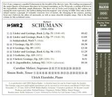 Robert Schumann (1810-1856): Lieder &amp; Gesänge Hefte 2-4 (op.51,77,96), CD