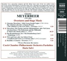 Giacomo Meyerbeer (1791-1864): Ouvertüren &amp; Bühnenmusik, CD
