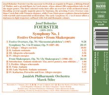 Josef Bohuslav Foerster (1859-1951): Symphonie Nr.1, CD