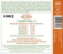 Johannes Brahms (1833-1897): Sämtliche Lieder Vol.2 (Naxos-Edition), CD