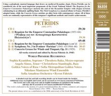 Petros Petridis (1892-1977): Requiem for the Emperor Constantine Palailogos (1953-1964), 2 CDs