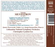 Valentin Silvestrov (geb. 1937): Symphonie für Violine &amp; Orchester "Widmung", CD