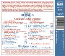Anthony Burgess (1917-1993): Gitarrenquartette Nr.1-3, CD