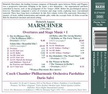 Heinrich August Marschner (1795-1861): Ouvertüren &amp; Bühnenmusiken Vol.1, CD