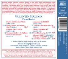 Valentin Malinin - Piano Recital, CD