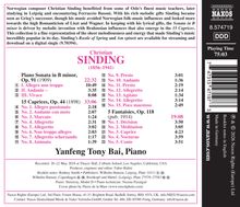 Christian SINDING (1856–1941). Yanfeng Tony Bai, Piano. Spielzeit: 75:03. Piano Sonata in B minor, Op. 91 (1909).