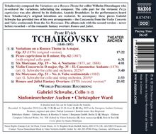 Pyotr Il’yich Tchaikovsky, Variations on a Rococo Theme, op. 33. Gabriel Schwabe, Cello. Sinfonieorchester Aachen.