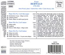 Franz Berwald (1796-1868): Klaviertrios Nr.1-3, CD