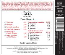 Manuel de Falla (1876-1946): Klavierwerke Vol.1, CD